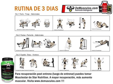 Entrenamiento Gym 3 Dias Rutinas Full Body - Ejemplos de las Mejores - HSN Blog